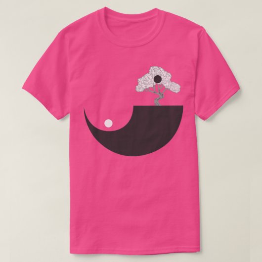 Bonsai Yin Yang Japan gift T-shirt (Design voorkant)
