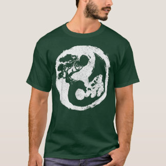 Bonsai Yin Yang Symbol Japans Zen Boeddhisme Buddh T-shirt
