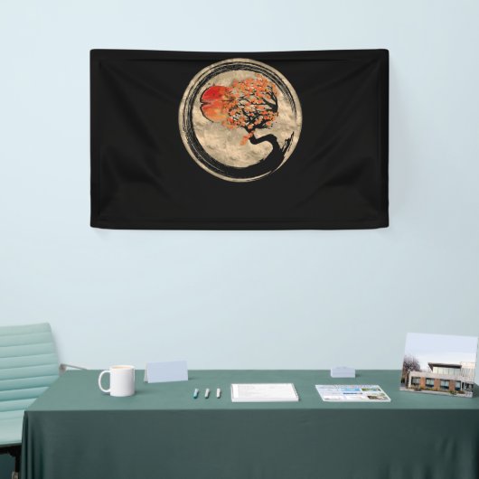 Bonsai Zen Buddhist Enso Circle Tree In Japanese Spandoek (Beurs)