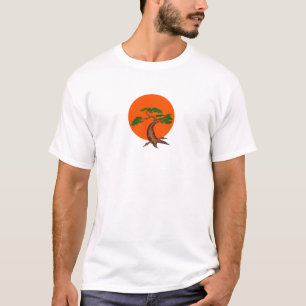 Bonsai Zonsondergang T-shirt