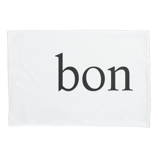 Bonsoir "Good Evening Pillow Set" Kussensloop (Voorkant-Links)