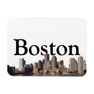 Bonston, MA Skyline met Boston in de Sky Magneet