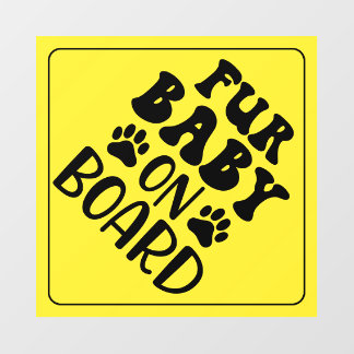 Bont Baby aan boord Geel teken Auto Decal