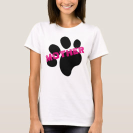 Bont Baby Moeder Pootafdruk Moederdag Cadeau T-shirt