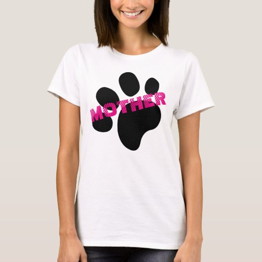 Bont Baby Moeder Pootafdruk Moederdag Cadeau T-shirt (Voorkant)