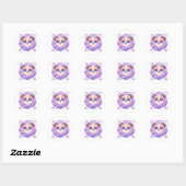 Bont baby's altijd Schattige Kawaii Puppy Craft St Ronde Sticker (Vel)
