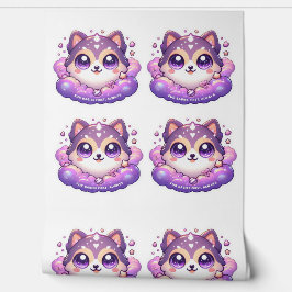 Bont Baby's Eerst Altijd Schattige Kawaii Pet Love Behang