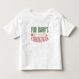 Bont Baby's eerste kerst - Kerst Huisdier T-shirt