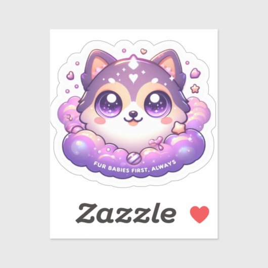 Bont Baby'S Eerste Schattigee Pet Lover Kawaii Vin Sticker (Vel)