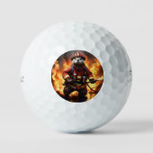 *Bont en vlammen: de brandende brandweerman van de Golfballen (Voorkant)