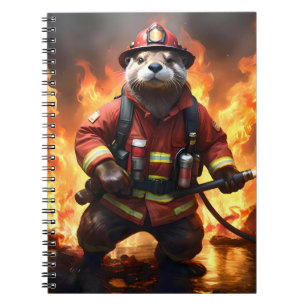 *Bont en vlammen: de brandende brandweerman van de Notitieboek