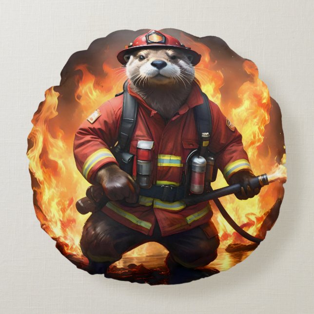 *Bont en vlammen: de brandende brandweerman van de Rond Kussen (Voorkant)