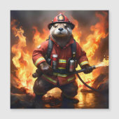 **"Bont en Vlammen: De Otter-brandweerman's Tegeng (Voorkant)