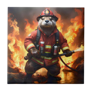 **"Bont en Vlammen: De Otter-brandweerman's tegenv Tegeltje