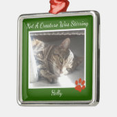 Bont huisdieren metalen ornament (Links)