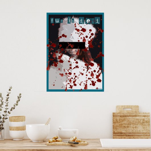 bont is dood poster (Keuken)