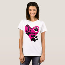Bont Mama Grote Roze Hart Poot Prints Liefde Gift