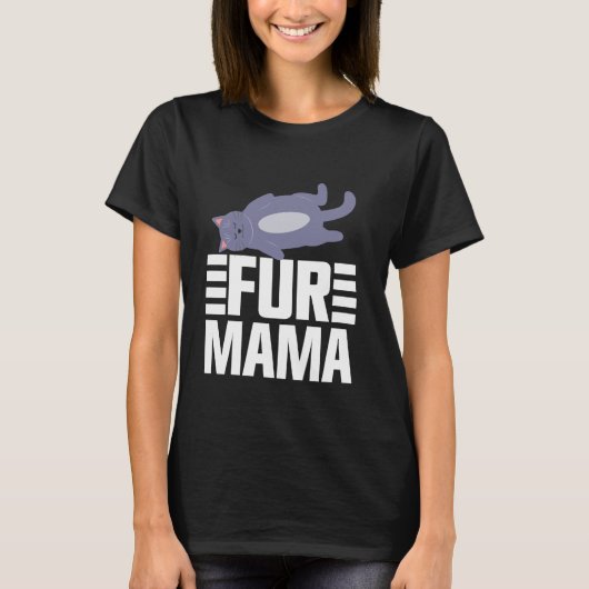 Bont Mama Kat Moeder T-shirt (Voorkant)