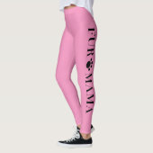 Bont Mama Met Poot Roze Vrouwen Leggings (Links)