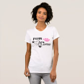Bont Mama Met Roze Poot Vrouwen T-shirt (Voorkant volledig)