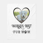 Bont Moeder Hond Foto Fleece Deken (Voorkant)