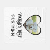Bont Moeder Hond Foto Fleece Deken (Voorkant (Horizontaal))