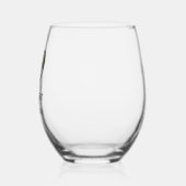 Bont Moeder Kat Foto Wijnglas Zonder Voet (Links)