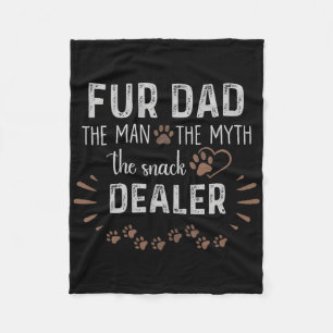 Bont papa Het Man De mythe De Snack Dealer Hondenv Fleece Deken
