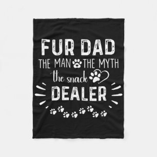 Bont papa Het Man De mythe De Snack Dealer Hondenv Fleece Deken
