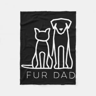 Bont papa huisdierliefhebber kat hond papa man leu fleece deken