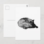 bont-spoor kalm briefkaart (Voorkant / Achterkant)