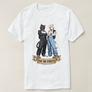Bont voor de Straten - Anime Kat Girl Streetwear T-shirt