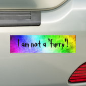 Bont Wolf-Bont Regenboog Bumpersticker (Op auto)