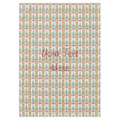 Bontbomen met rode strikken Gouden klokken voor Ke Tafelkleed (Voorkant)