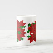 Bonte Chinese kerstMok Porselein Kop (Voorkant)