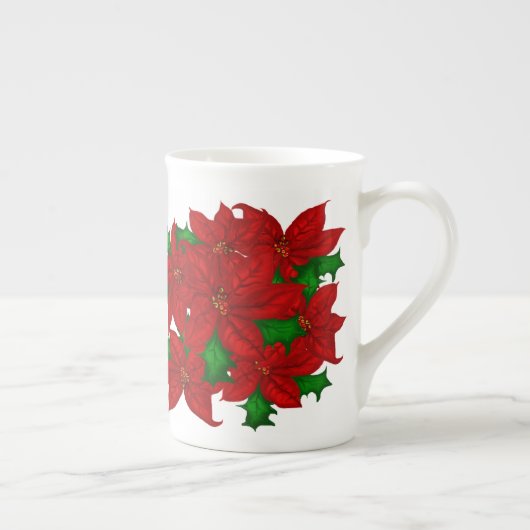 Bonte Chinese kerstMok Porselein Kop (Rechts)