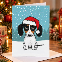 Bonte Dachshund Kerstman Wiener Dog Kerstmis
