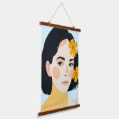 bonte man hangend wandkleed (Gebogen)