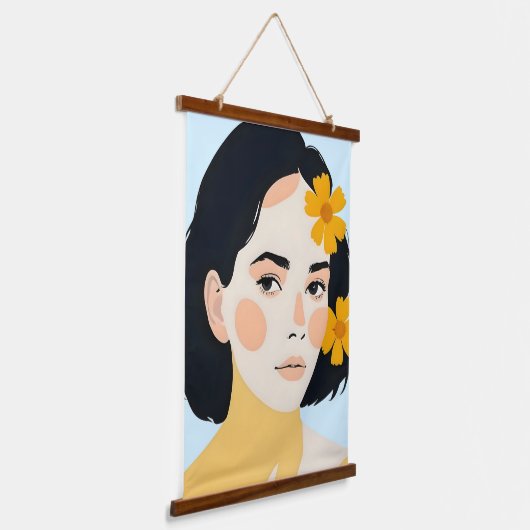 bonte man hangend wandkleed (Gebogen)