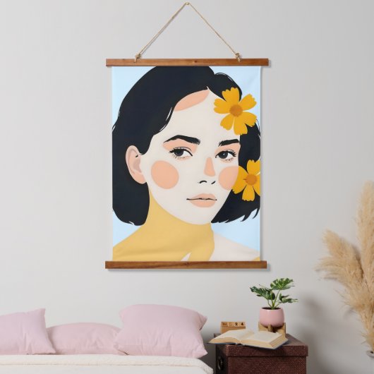 bonte man hangend wandkleed (Slaapkamer)