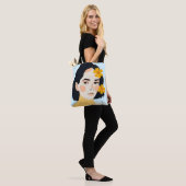 bonte man tote bag (Op model)