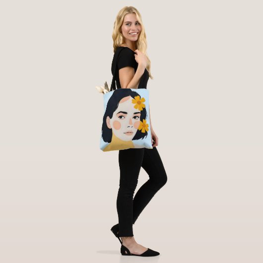 bonte man tote bag (Op model)