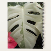 Bonte Monstera-blad bloem Planner (Achterkant)