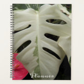 Bonte Monstera-blad bloem Planner (Voorkant)