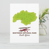 Bontebok Nationaal Park Zuid-Afrika kaart (Staand voorkant)