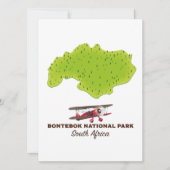 Bontebok Nationaal Park Zuid-Afrika kaart (Voorkant)