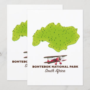 Bontebok Nationaal Park Zuid-Afrika kaart