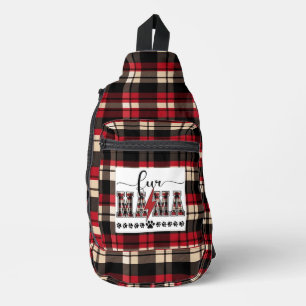 Bontmama overal afgedrukt sling bag
