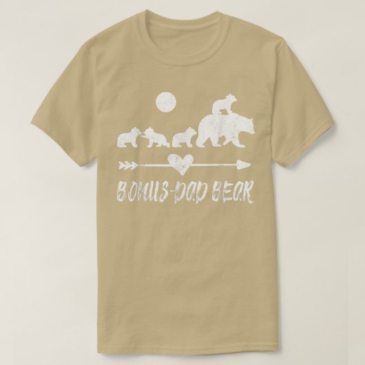 Bonus Dad Beer Shirt met vier Cute Beer Cubft Gift (Design voorkant)