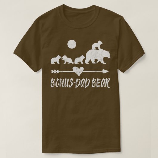 Bonus Dad Beer Shirt met vier Cute Beer Cubft Gift (Design voorkant)